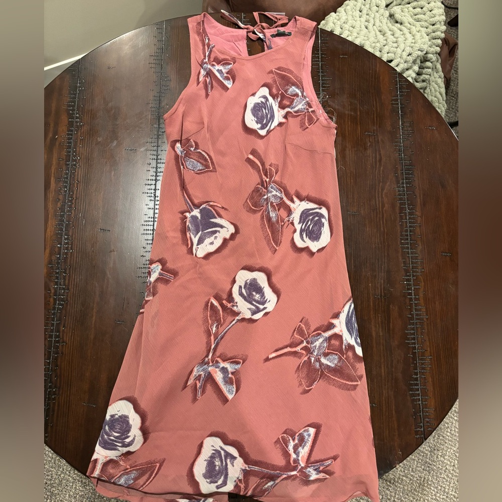 wild fable Mauve Floral Sleeveless Midi Dress